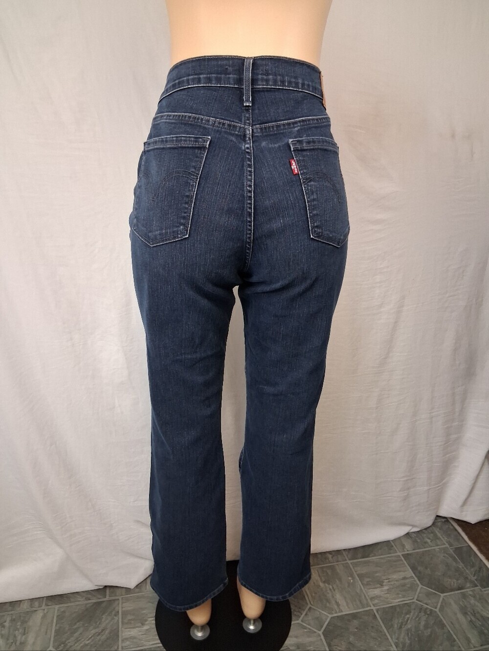 Levi 505 Strauss & Co. Jeans with Leather Patch - Dark Indigo Size 12 - Picture 9 of 17